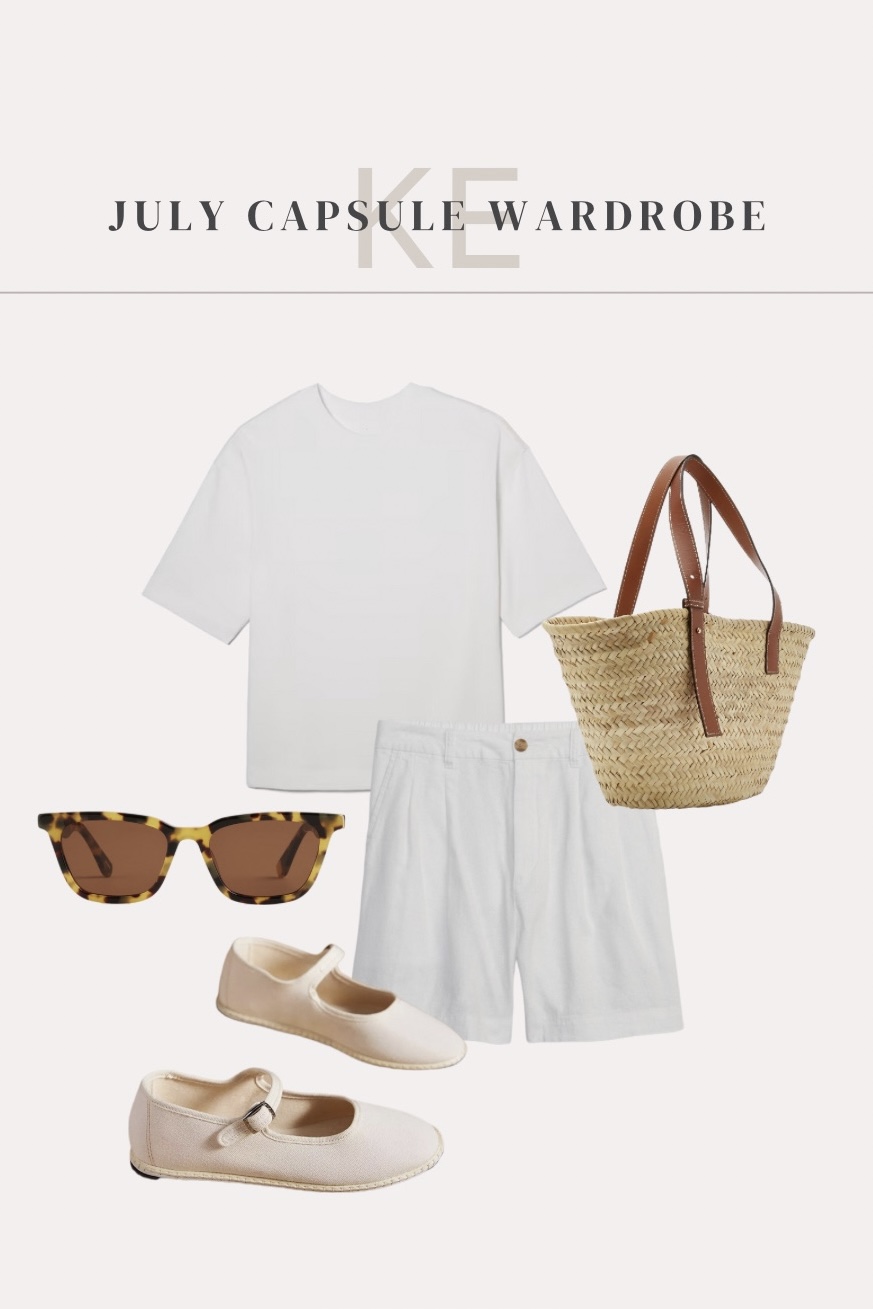 An outfit idea from my July capsule wardrobe