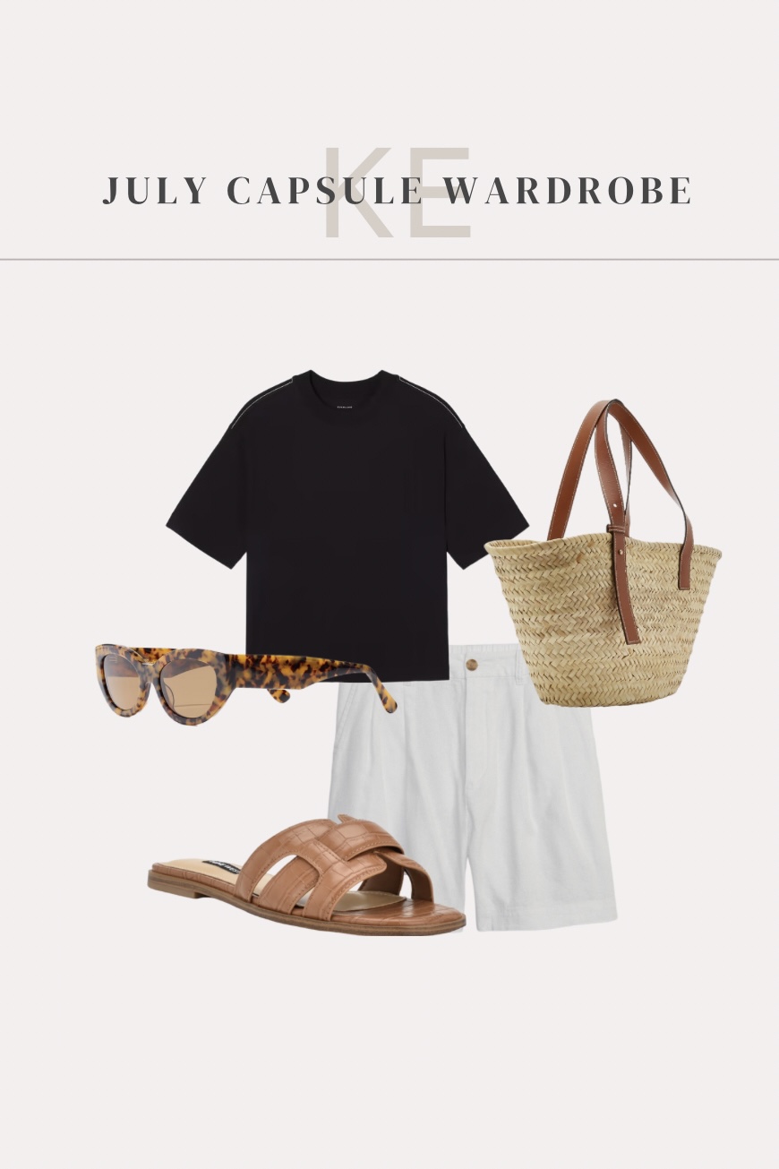 An outfit idea from my July capsule wardrobe