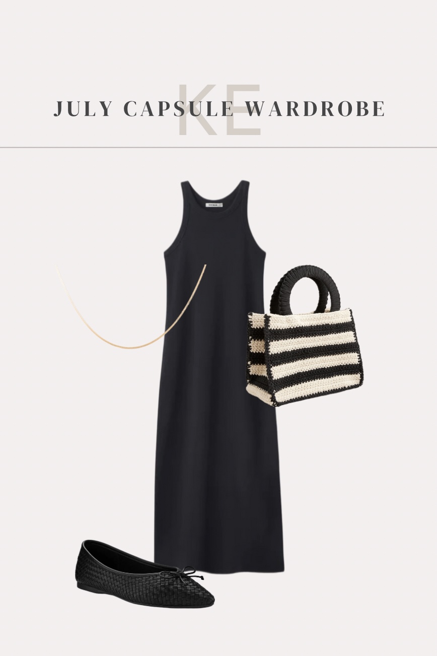 An outfit idea from my July capsule wardrobe