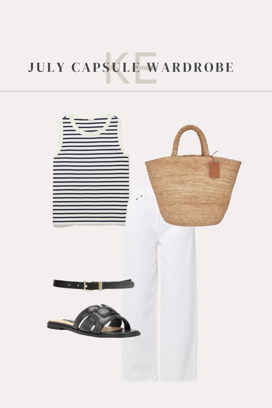 An outfit idea from my July capsule wardrobe