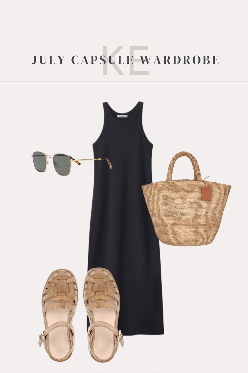 An outfit idea from my July capsule wardrobe