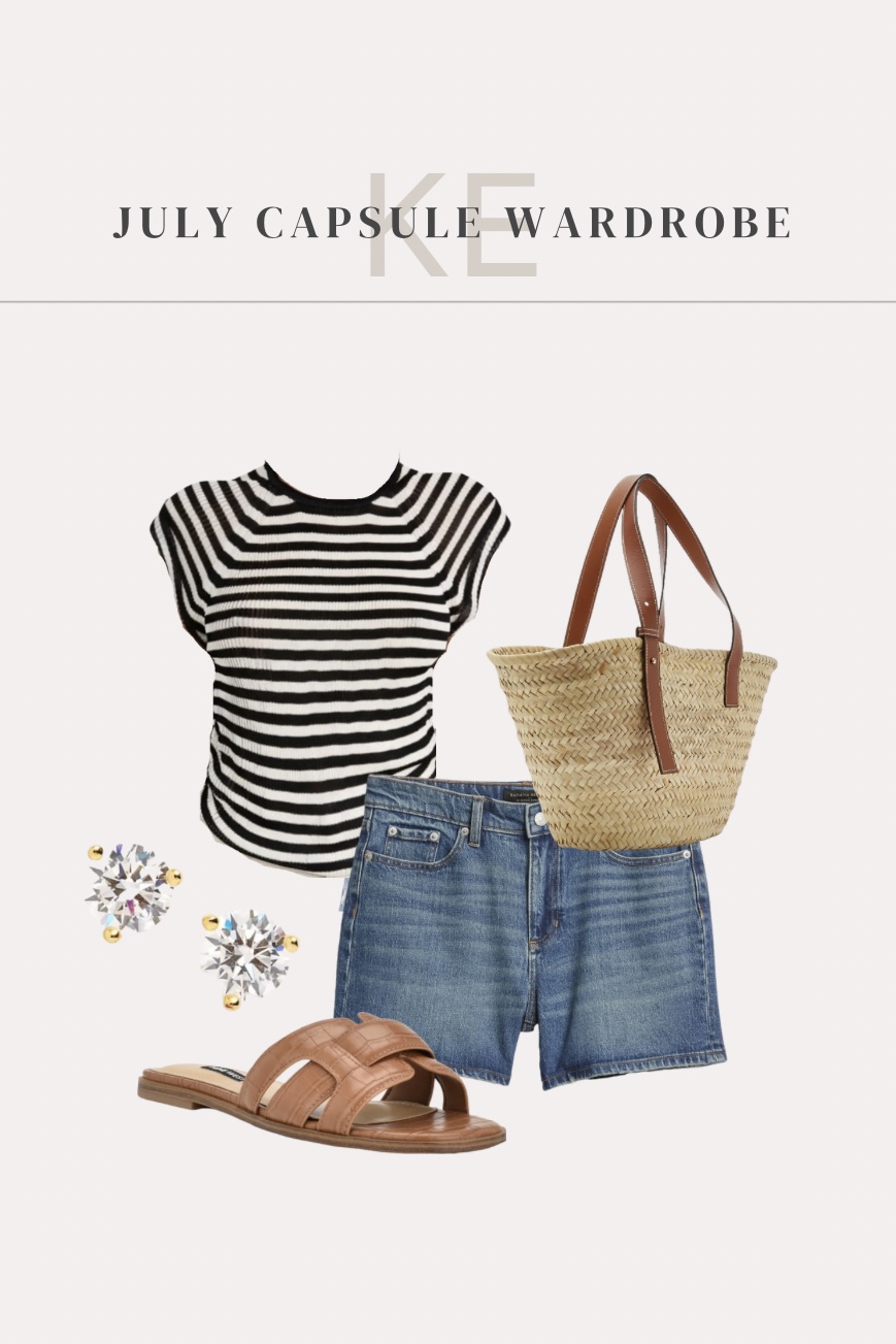 An outfit idea from my July capsule wardrobe