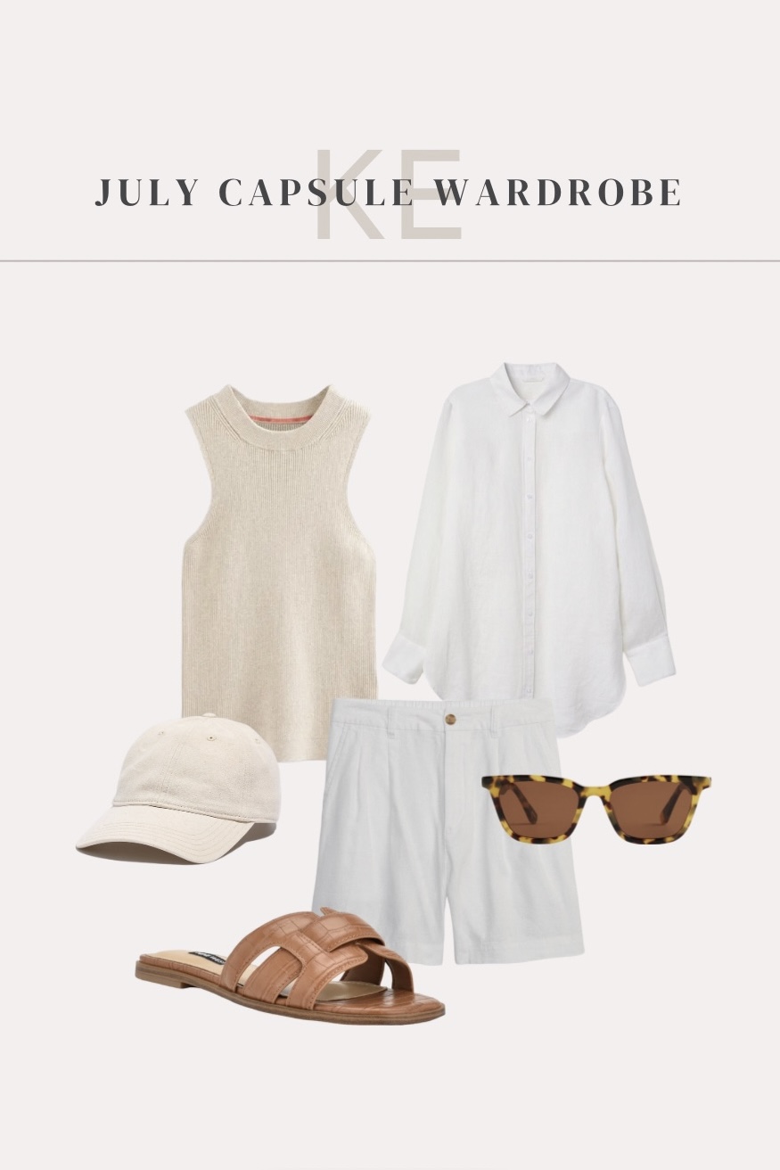 An outfit idea from my July capsule wardrobe