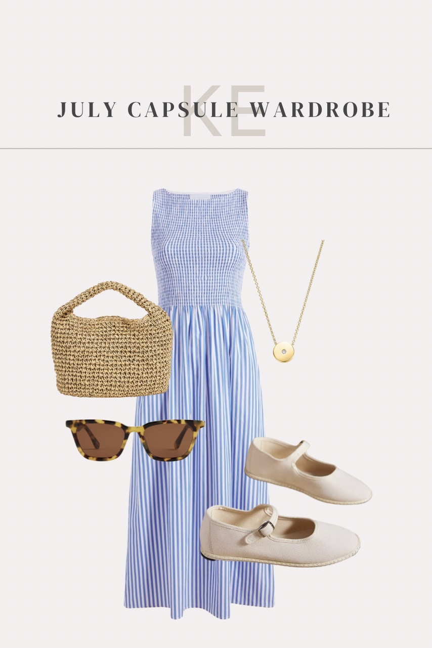 An outfit idea from my July capsule wardrobe