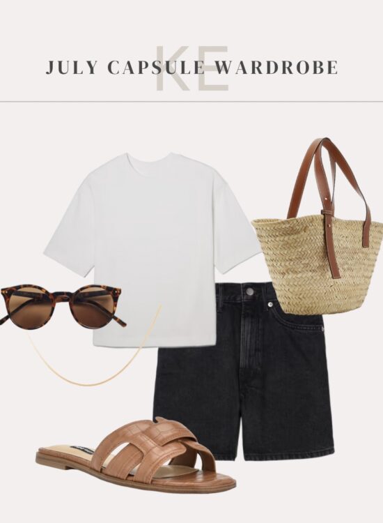 An outfit idea from my July capsule wardrobe