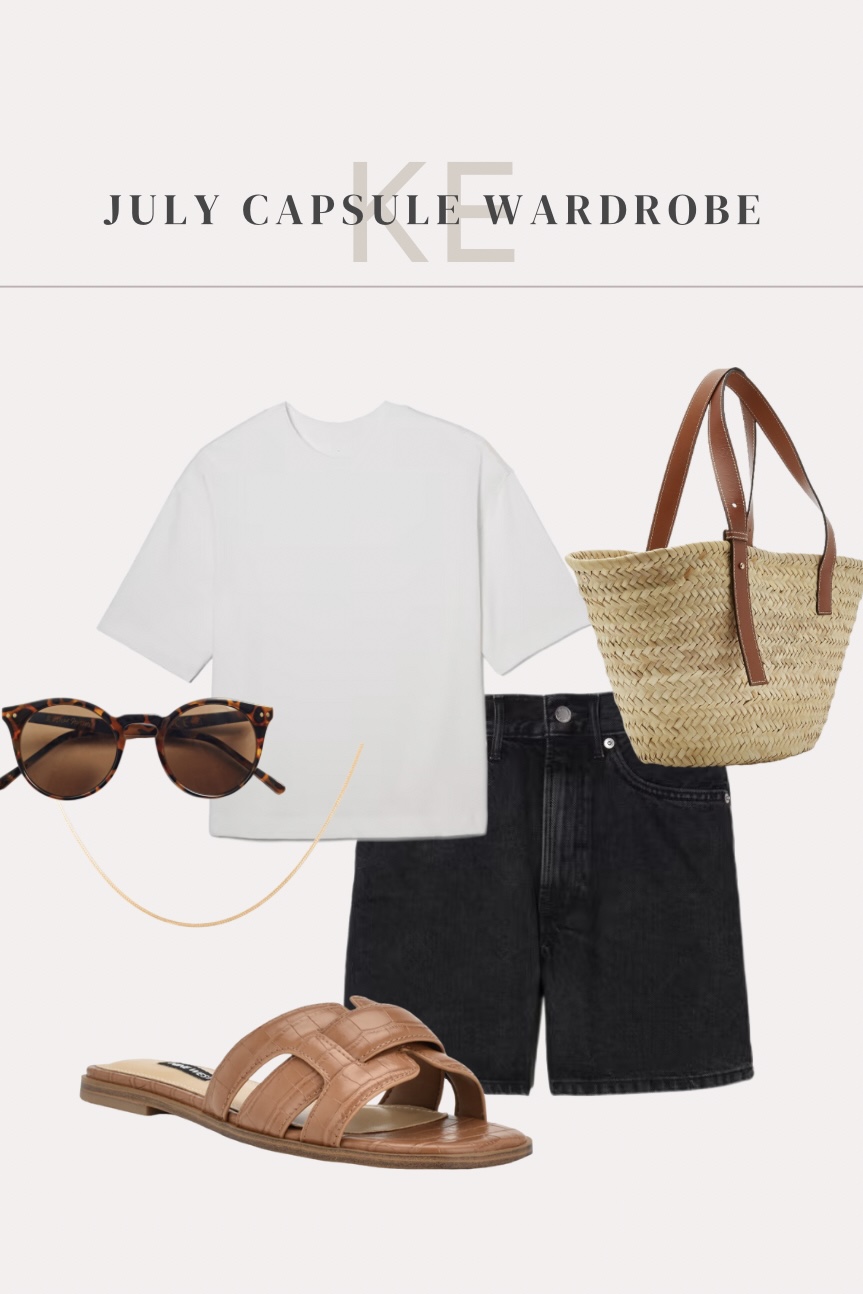 An outfit idea from my July capsule wardrobe