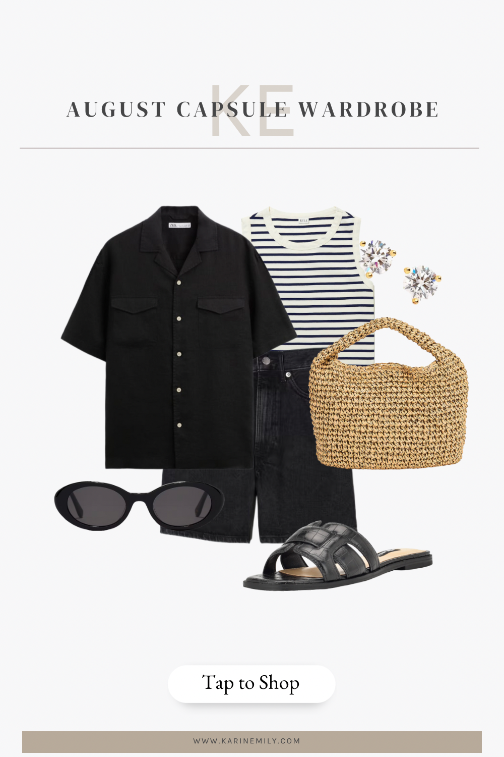 August capsule wardrobe