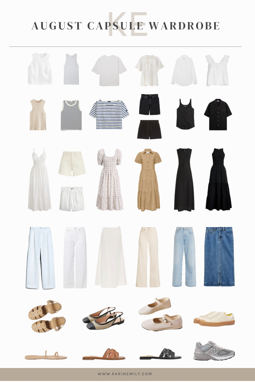 Summer capsule wardrobe