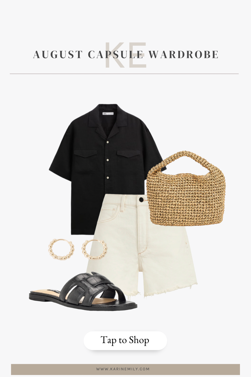 August capsule wardrobe