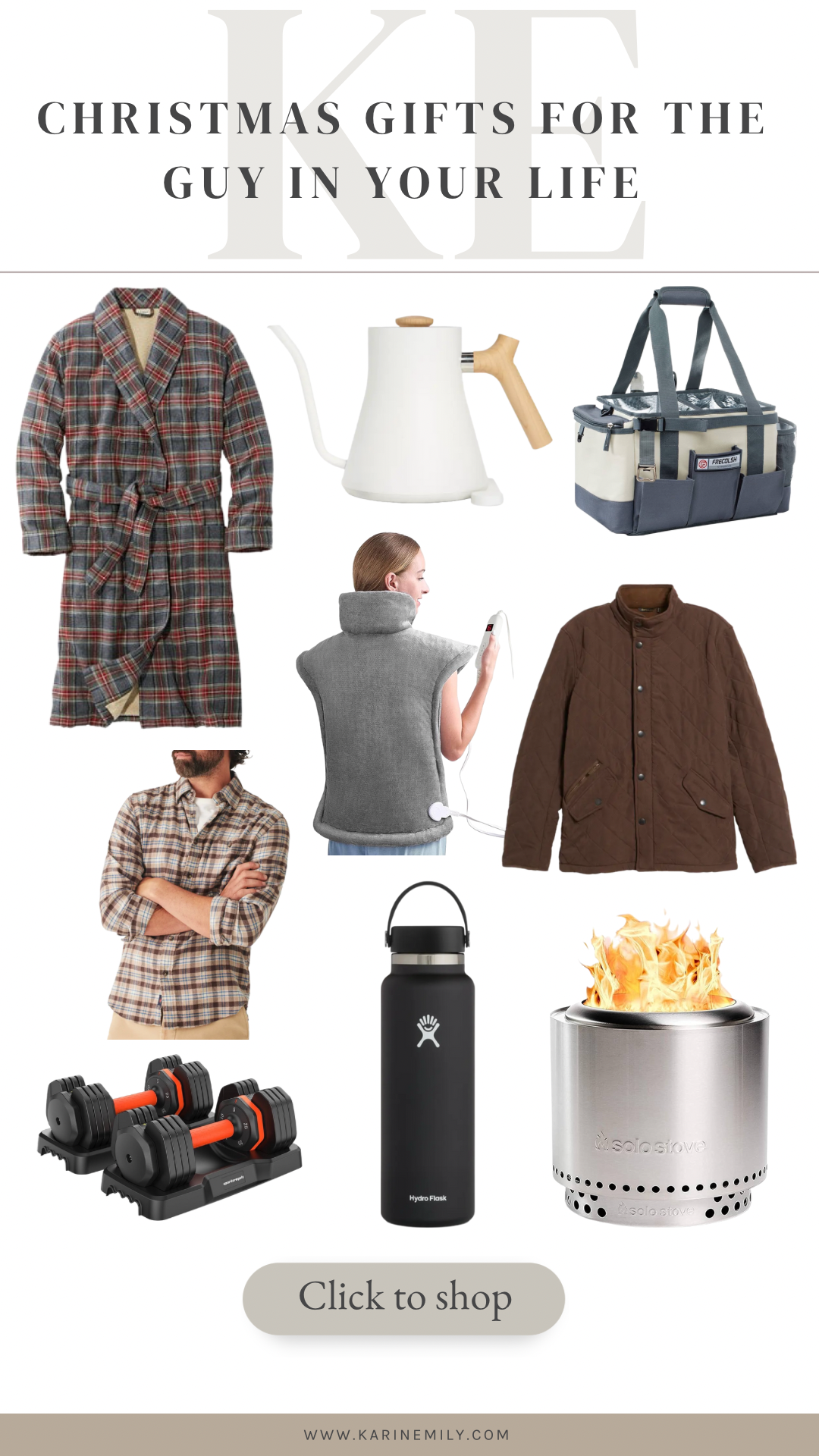 A collage of Christmas GIfts for the Guy in Your Life