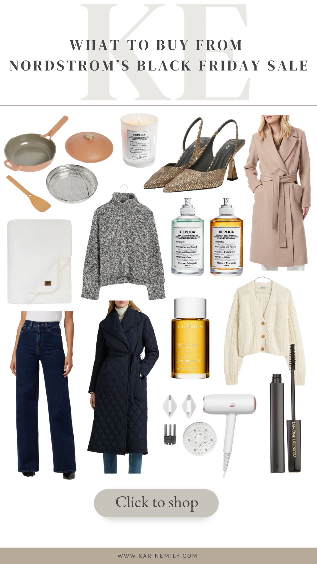 A collage of what to buy from Nordstrom's Black Friday Sales