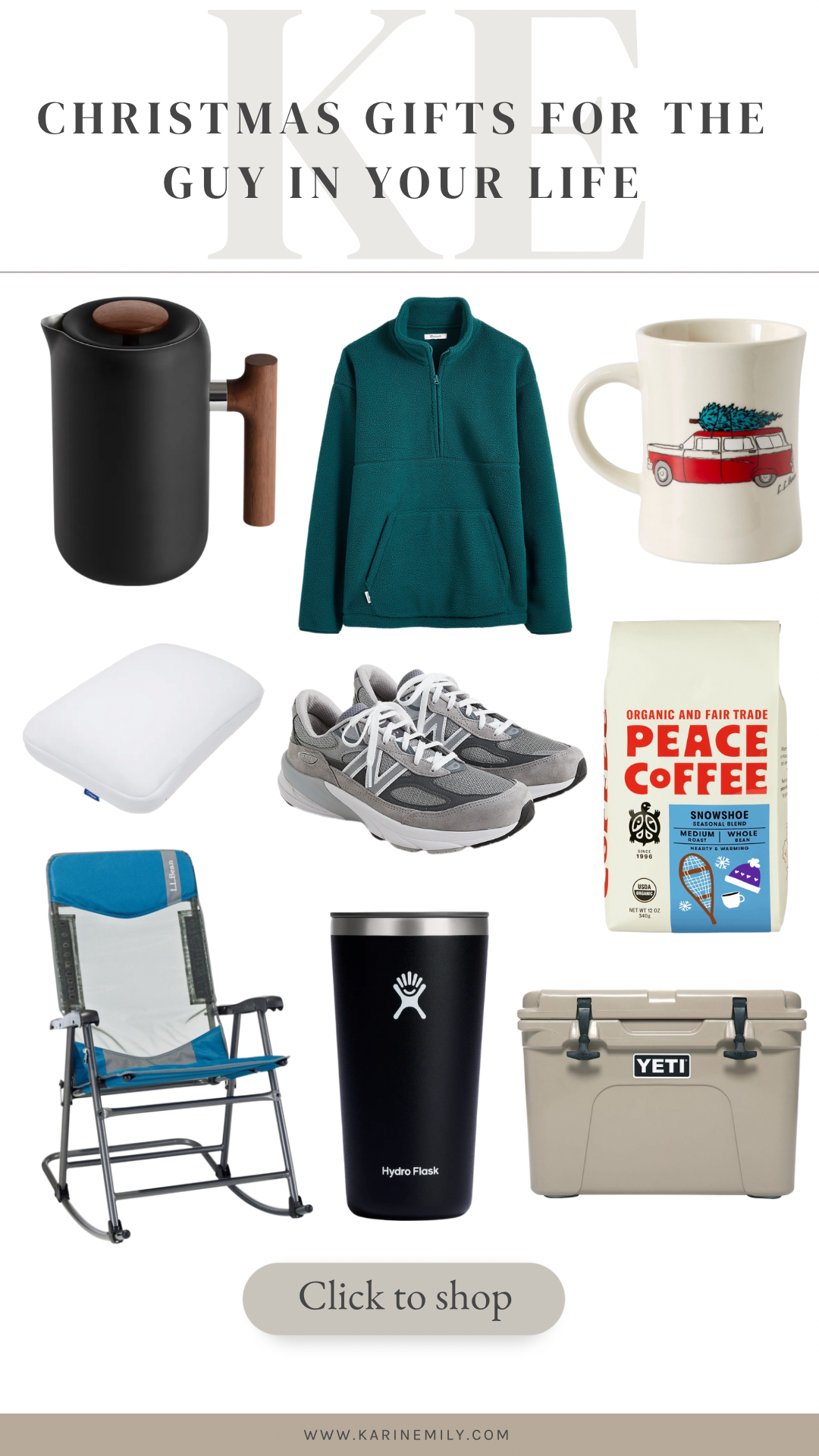 A Collage of Christmas GIfts for the Guy in Your Life