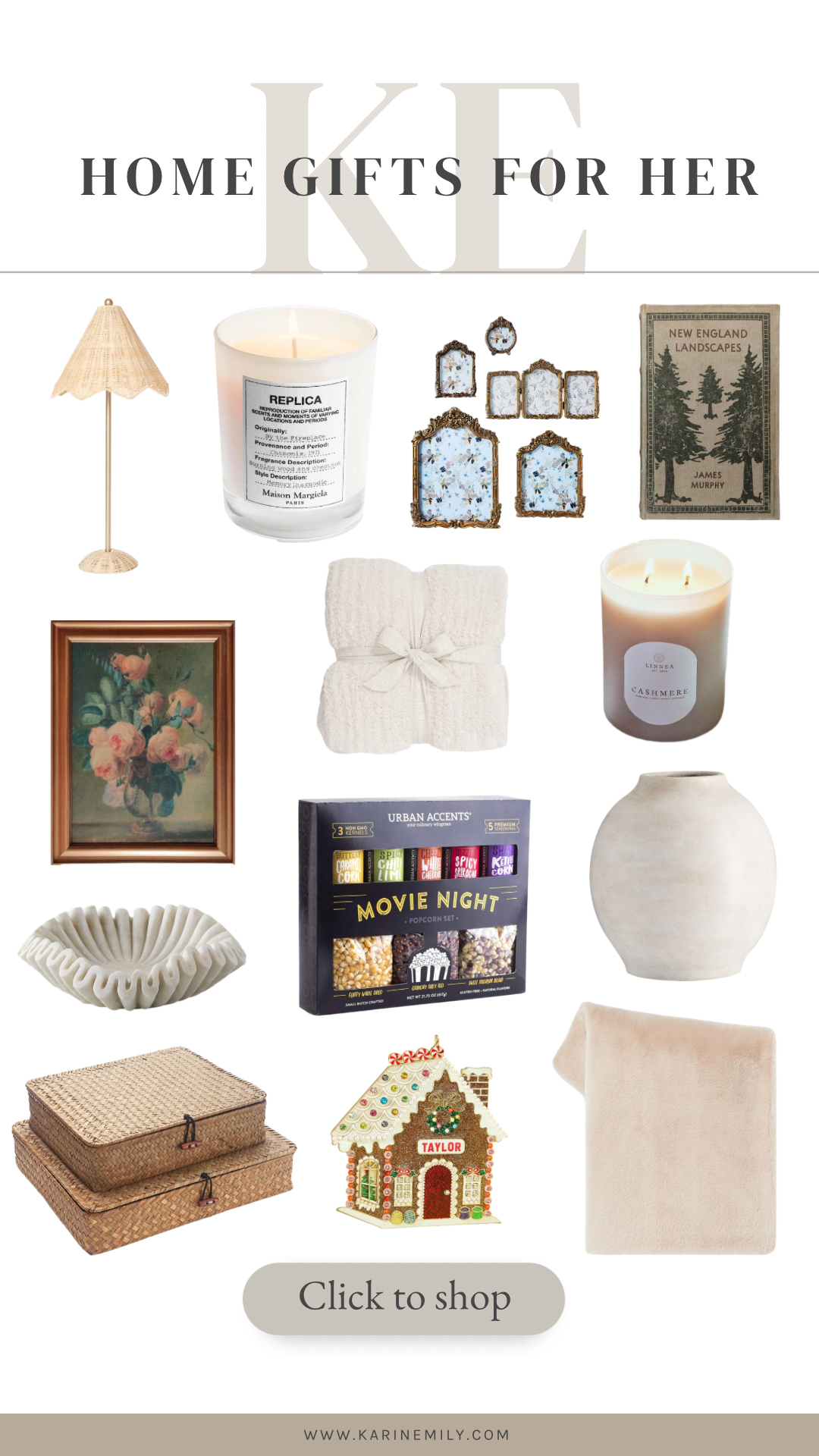 A Collage of gift guide items for the girl in your life