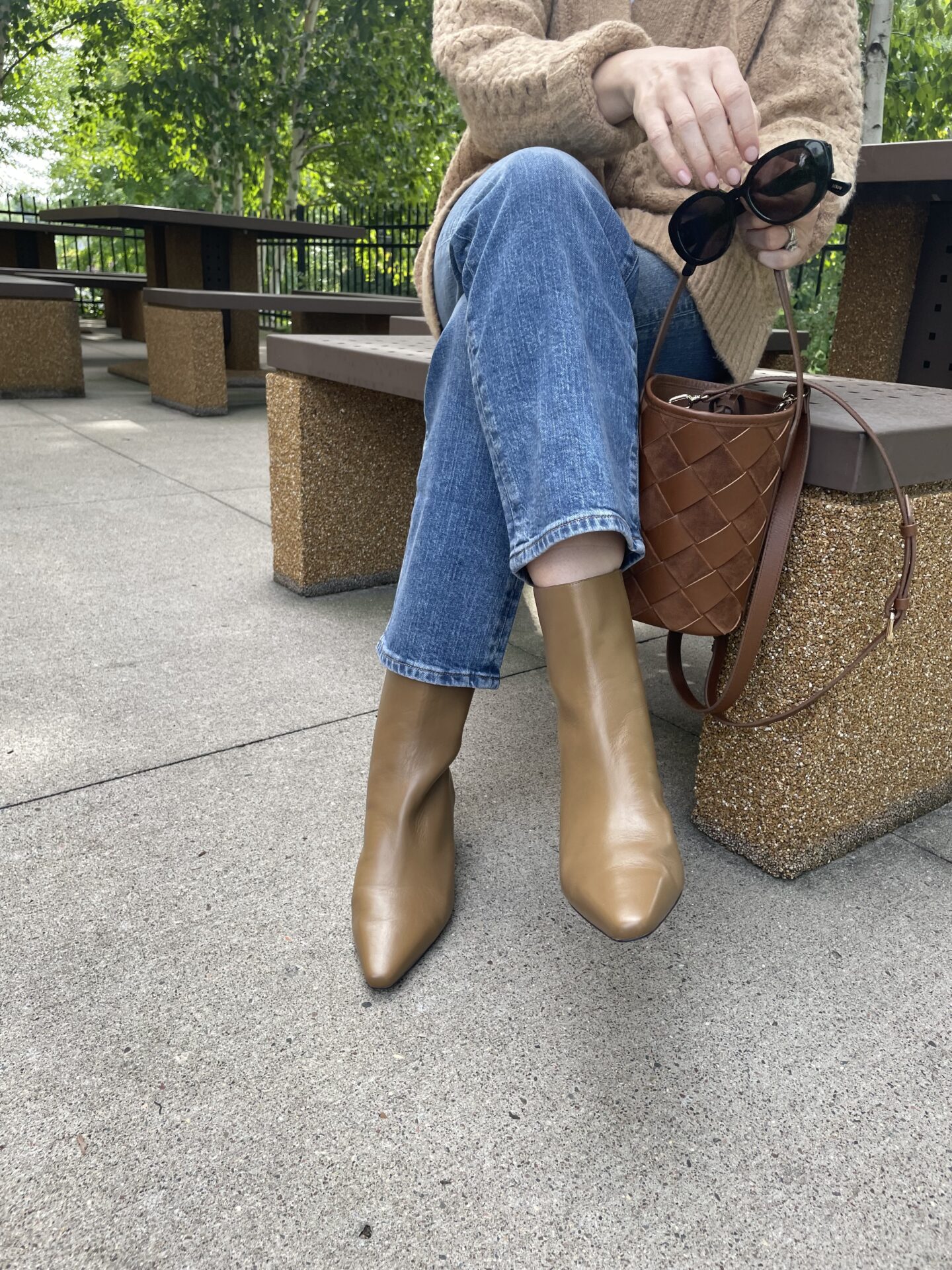 Karin Emily shares her favorite pair of fall booties to wear with straight leg jeans and they are on sale for the Black Friday Sales