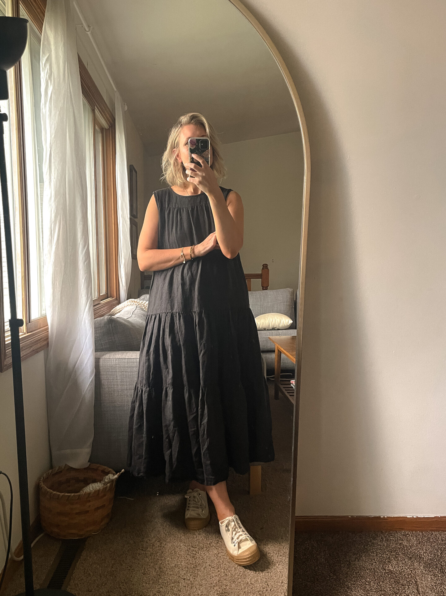 A black maxi sun dress from one of the small businesses I love to support