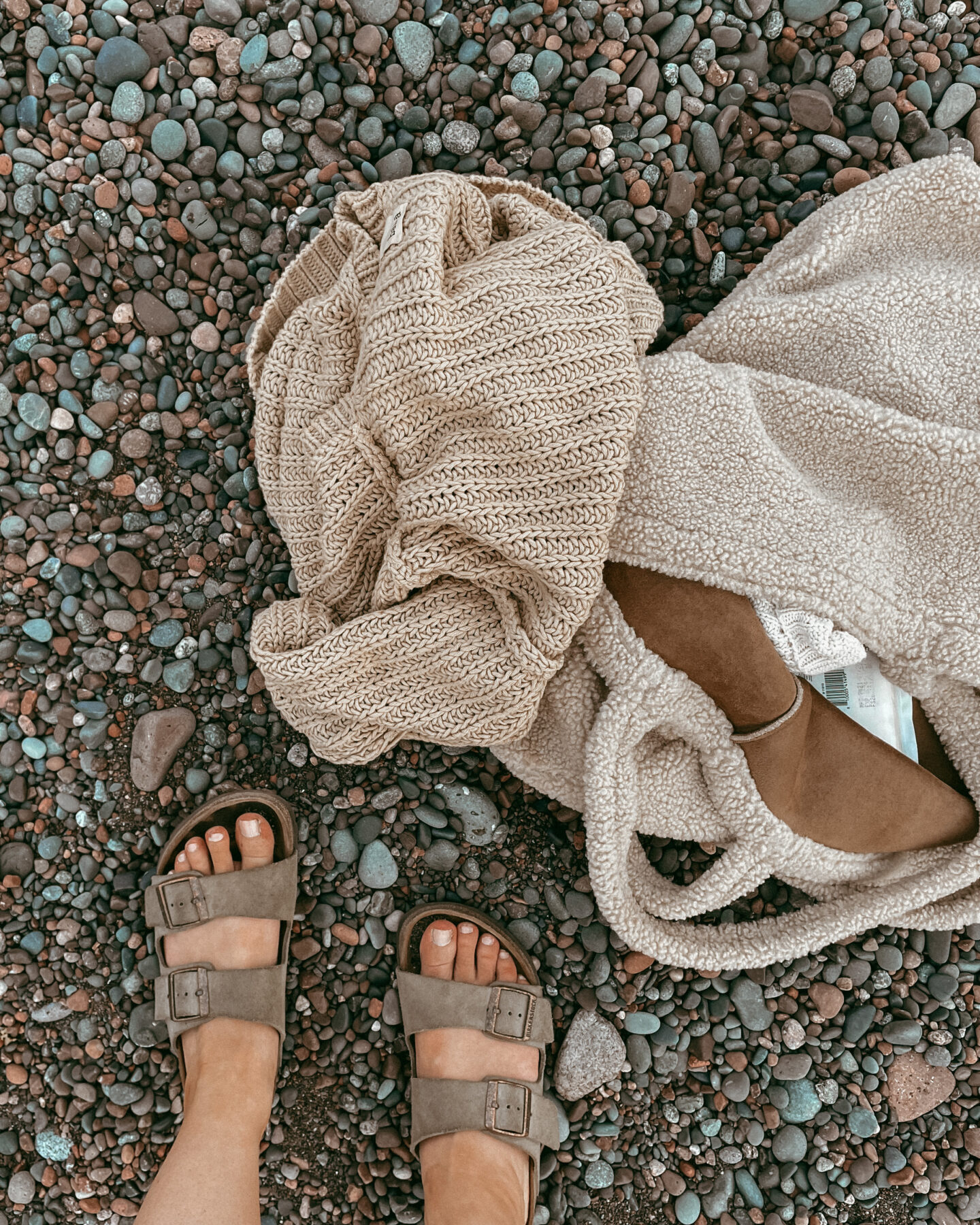 An oversized sherpa tote from one of the small businesses I love to support