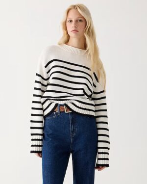 Roll neck Sweater in Stripe