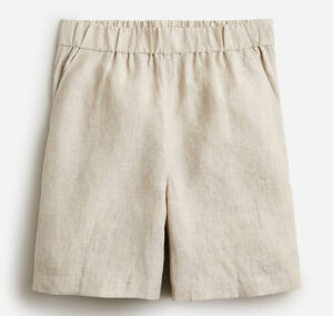 J. Crew Long Tropez Short in Linen