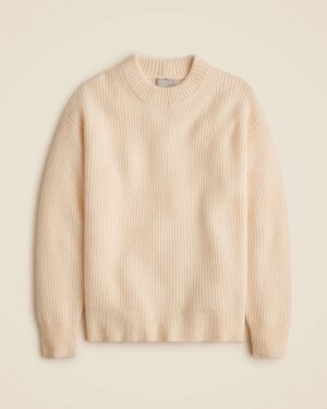 J. Crew Ribbed Cashmere Oversized Sweater