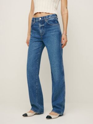 Reformation Val 90s Mid Rise Straight Jeans