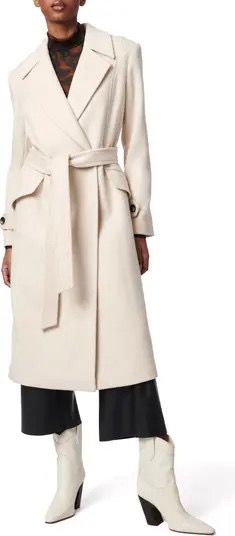 Bernardo Double Breasted Belted Coats