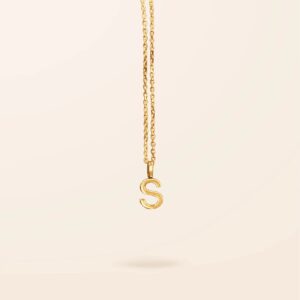 Van Der Hout 10K Gold Initial Necklace