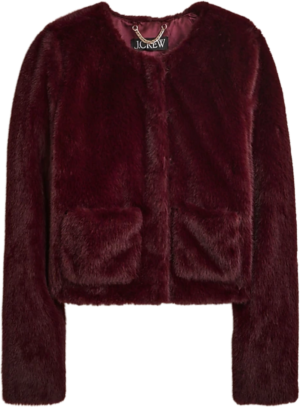 J. Crew Faux Fur Lady Jacket