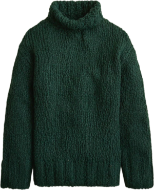 J. Crew Oversized Turtleneck Sweater in Textured Yarn